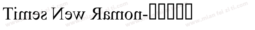 Times New Ramon字体转换